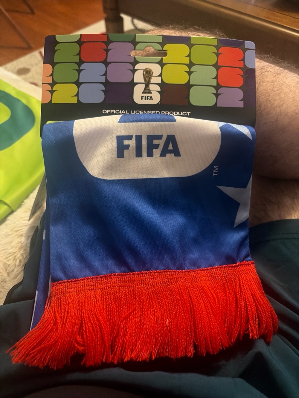 FIFA World Cup Blue and Red Supporter Scarf